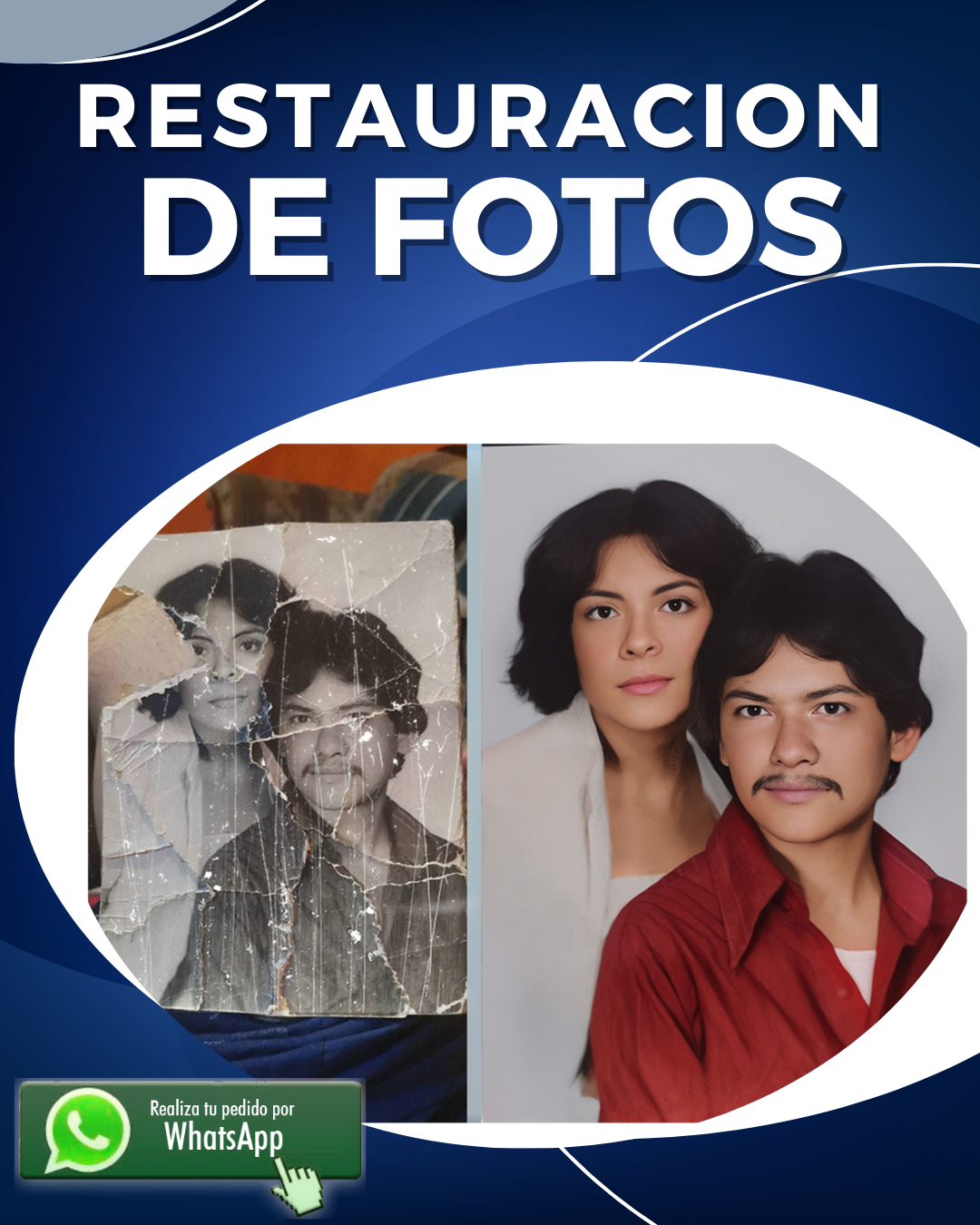 RESTAURACION DE FOTO + CUADRO
