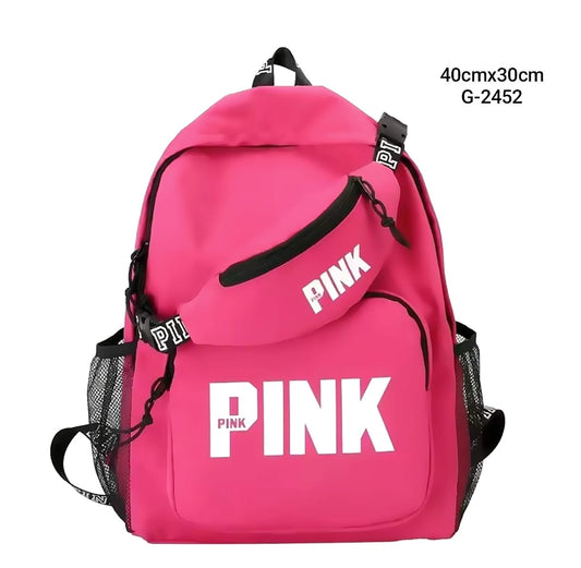 ✨Mochila Grande en Duo Pink 🩷 🎒